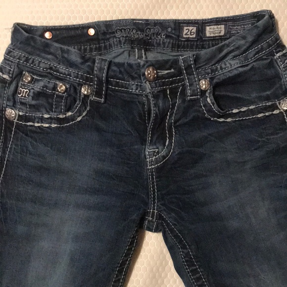 Miss me mid rise straight jeans size 26 - Picture 2 of 5